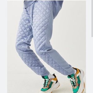 True religion quilted satin joggers